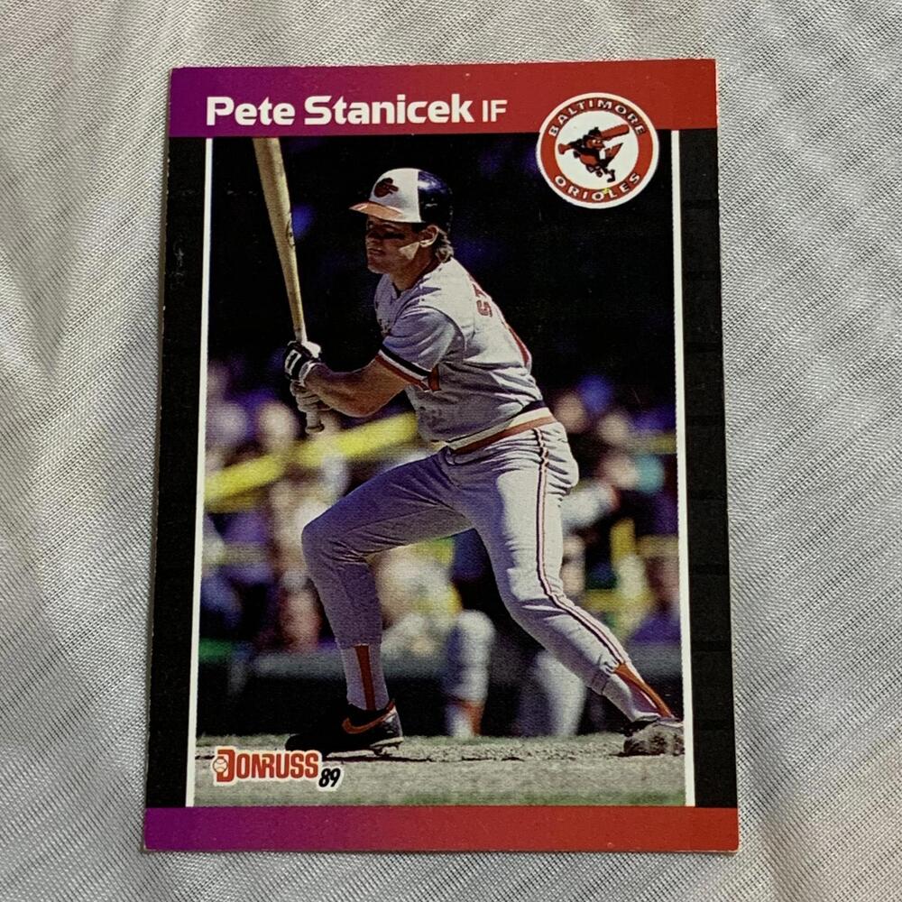 1989 Donruss Pete Stanicek Baseball Card - Baltimore Orioles‎